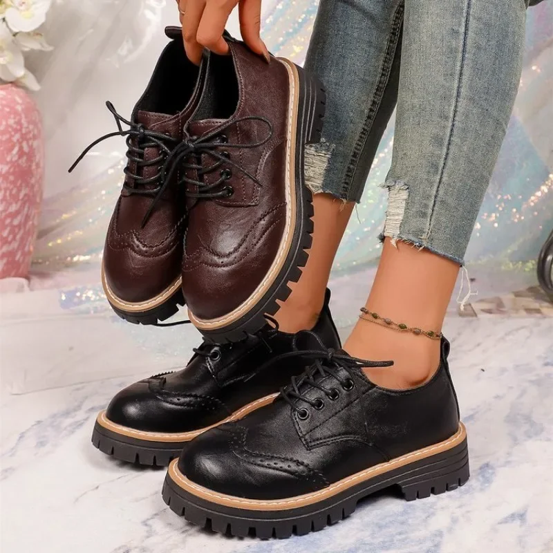 Drone Camera Stabilized - Scarpe Oxford Classiche da Donna con