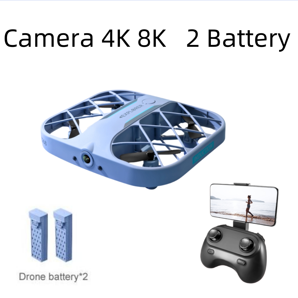 Drone RC JJRC H107 FPV con 2 B - Drone Camera Lens recensione e prezzo